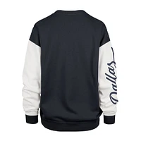 Women's '47  Blue Dallas Cowboys Double Header Rise Andie Pullover Sweatshirt