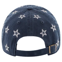 Women's '47 Navy Dallas Cowboys Confetti Clean Up Adjustable Hat