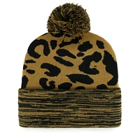 Women's '47  Tan Dallas Cowboys Rosette Cuffed Knit Hat with Pom