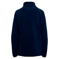Women's Columbia Navy Dallas Cowboys Give and Go III Fleece Raglan Full-Zip Jacket