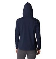 Women's Columbia Navy Dallas Cowboys Sun Trek Omni-Shade Omni-Wick Tri-Blend Pullover Hoodie