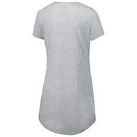 Chemise de nuit en tricot gris Dallas Cowboys Petition pour femme Concepts Sport