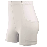 Women's Fanatics Cream Dallas Cowboys Studio Boost Athletic Half-Zip Dress