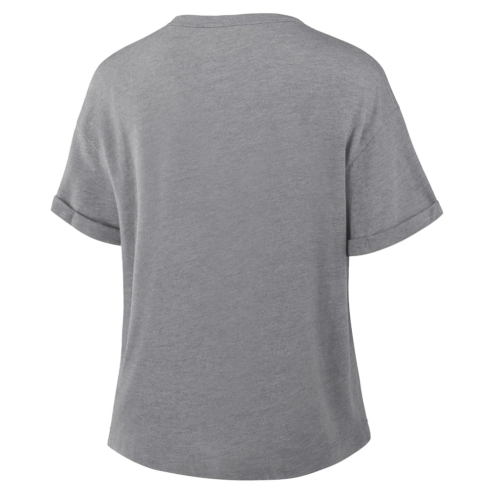 Women's Fanatics Heather Gray Dallas Cowboys Tri-Blend T-Shirt