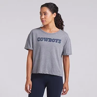 Women's Fanatics Heather Gray Dallas Cowboys Tri-Blend T-Shirt