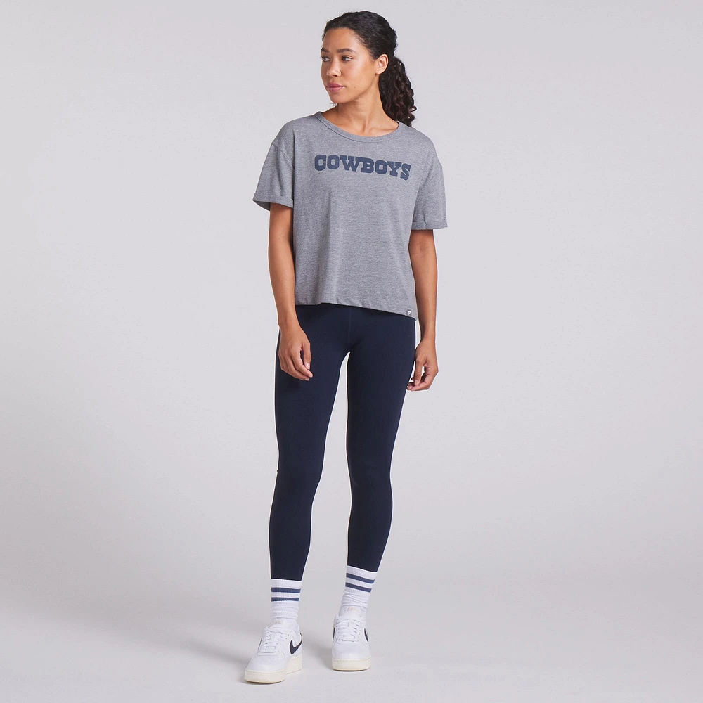 Women's Fanatics Heather Gray Dallas Cowboys Tri-Blend T-Shirt