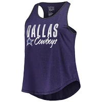 Women's Fanatics Heather Navy Dallas Cowboys Plus Fuel Tank Top