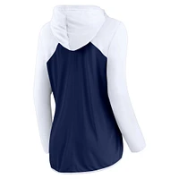 Women's Fanatics Navy/White Dallas Cowboys Forever Fan Full-Zip Hoodie