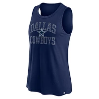 Débardeur Bling Flowy Fanatics pour femmes bleu marine Dallas Cowboys