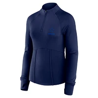 Women's Fanatics  Navy Dallas Cowboys Elements Quarter-Zip Jacket