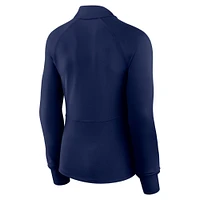 Women's Fanatics  Navy Dallas Cowboys Elements Quarter-Zip Jacket