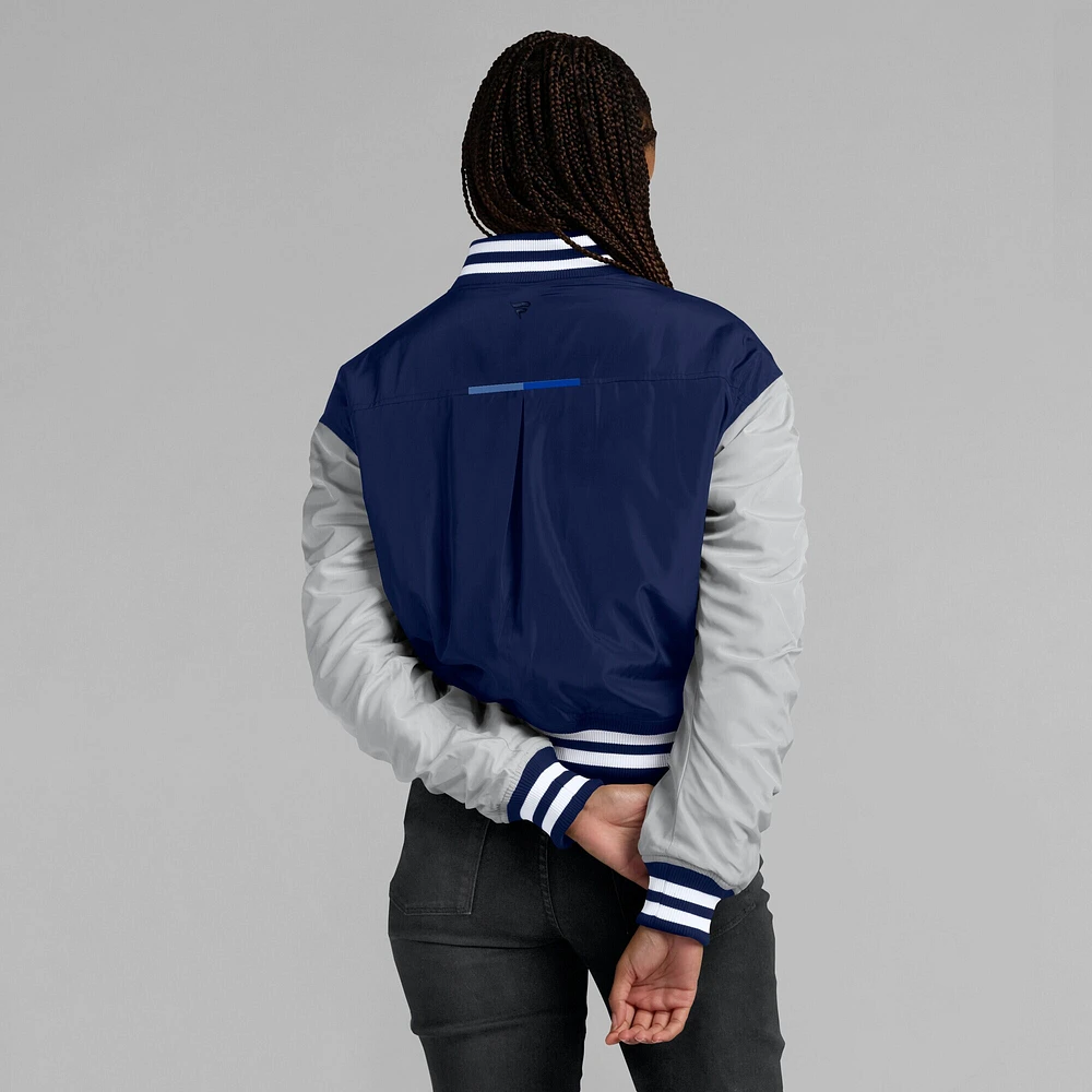 Women's Fanatics  Navy Dallas Cowboys Elements Wave Full-Snap Jacket