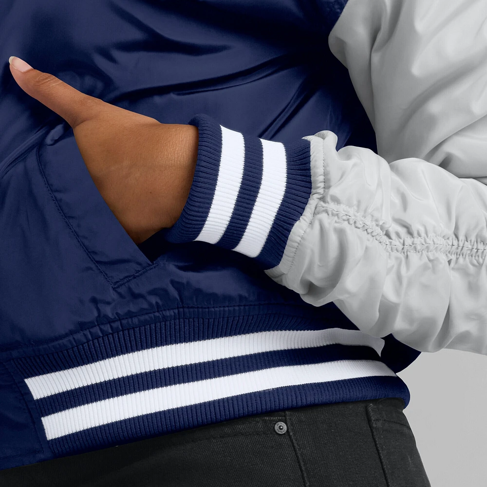 Women's Fanatics  Navy Dallas Cowboys Elements Wave Full-Snap Jacket