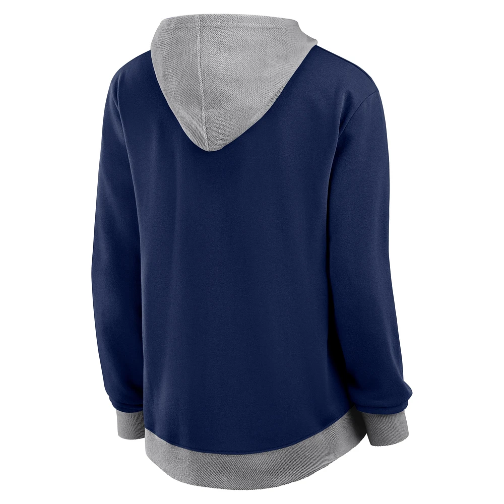 Women's Fanatics  Navy Dallas Cowboys Hit It Full-Zip Hoodie