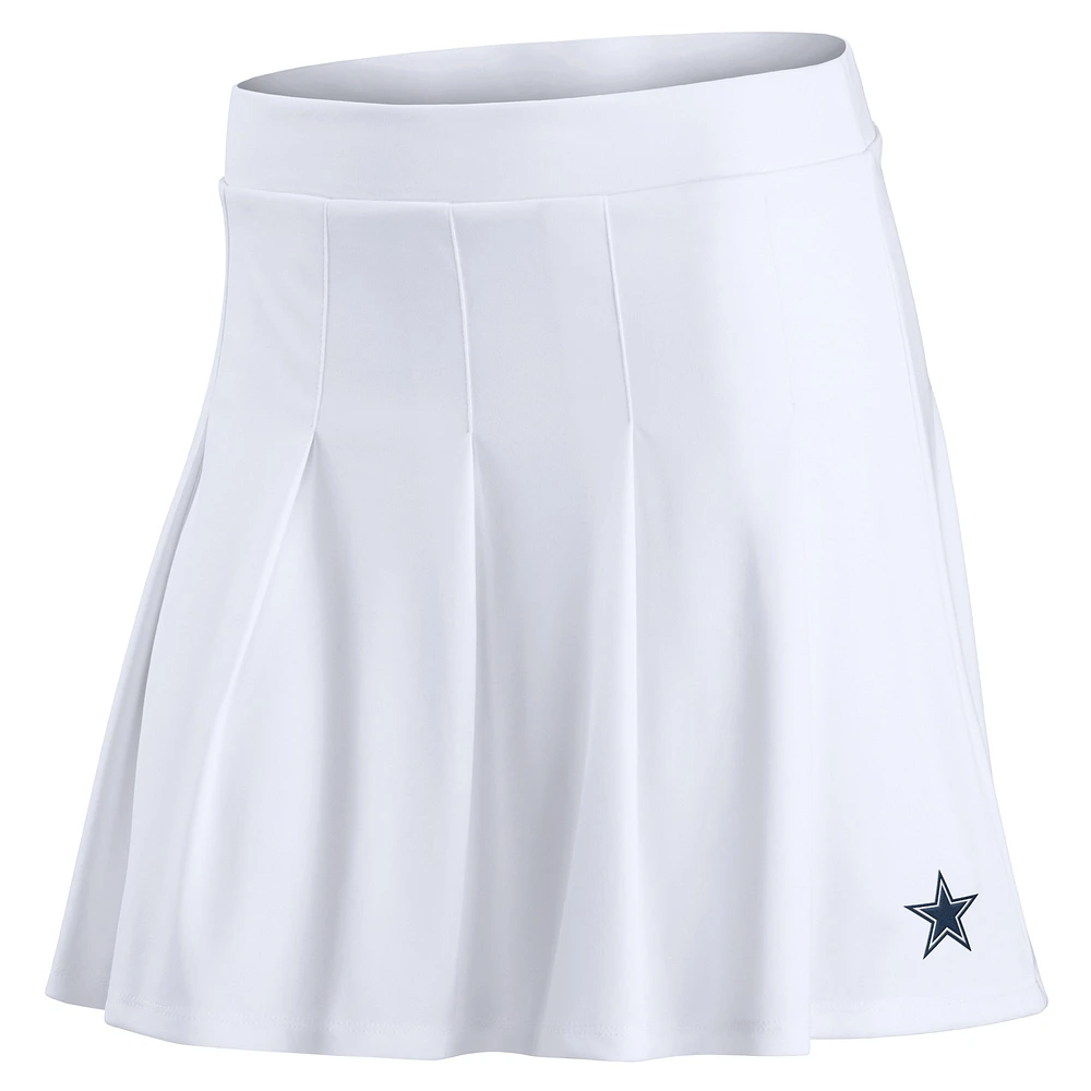 Women's Fanatics White Dallas Cowboys Primary Logo Tennis Skort