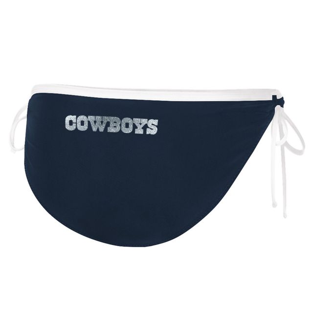 Maillot de bain pour femme G-III 4Her by Carl Banks Noir Dallas Cowboys Logo Perfect Match - Bas bikini