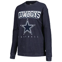 Sweat-shirt à cordon confortable G-III 4Her par Carl Banks pour femmes, bleu marine, Dallas Cowboys