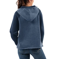 Women's G-III 4Her by Carl Banks Navy Dallas Cowboys Hat Trick V-Neck Pullover Hoodie