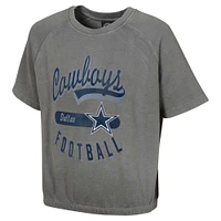 Women's  Gray Dallas Cowboys Mineral Wash Short Sleeve Top
