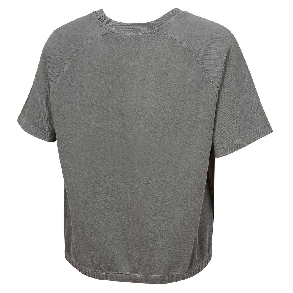 Women's  Gray Dallas Cowboys Mineral Wash Short Sleeve Top
