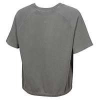Women's  Gray Dallas Cowboys Mineral Wash Short Sleeve Top