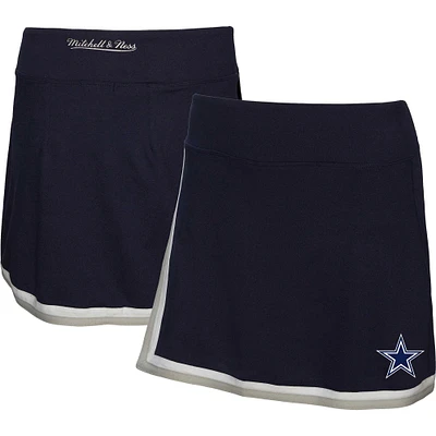Jupe-short pour femme Dallas Cowboys Mitchell & Ness bleu marine