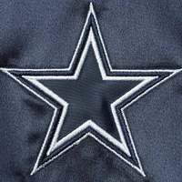 Veste pour femme Mitchell & Ness Navy Dallas Cowboys Team 2.0 Satin Raglan Full-Snap