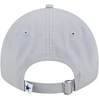 Women's New Era Gray Dallas Cowboys Main Core Classic 2.0 9TWENTY Adjustable Hat