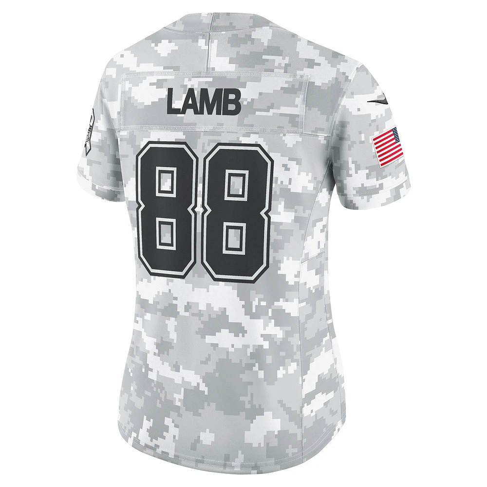 Women's Nike CeeDee Lamb Arctic Camo Dallas Cowboys 2024 Salute to Service Limited Jersey