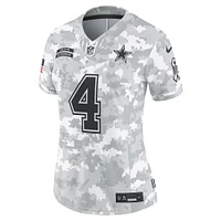 Women's Nike Dak Prescott Arctic Camo Dallas Cowboys 2024 Salute to Service Limited Jersey
