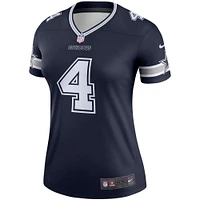 Women's Nike Dak Prescott  Navy Dallas Cowboys Legend Player Performance Top