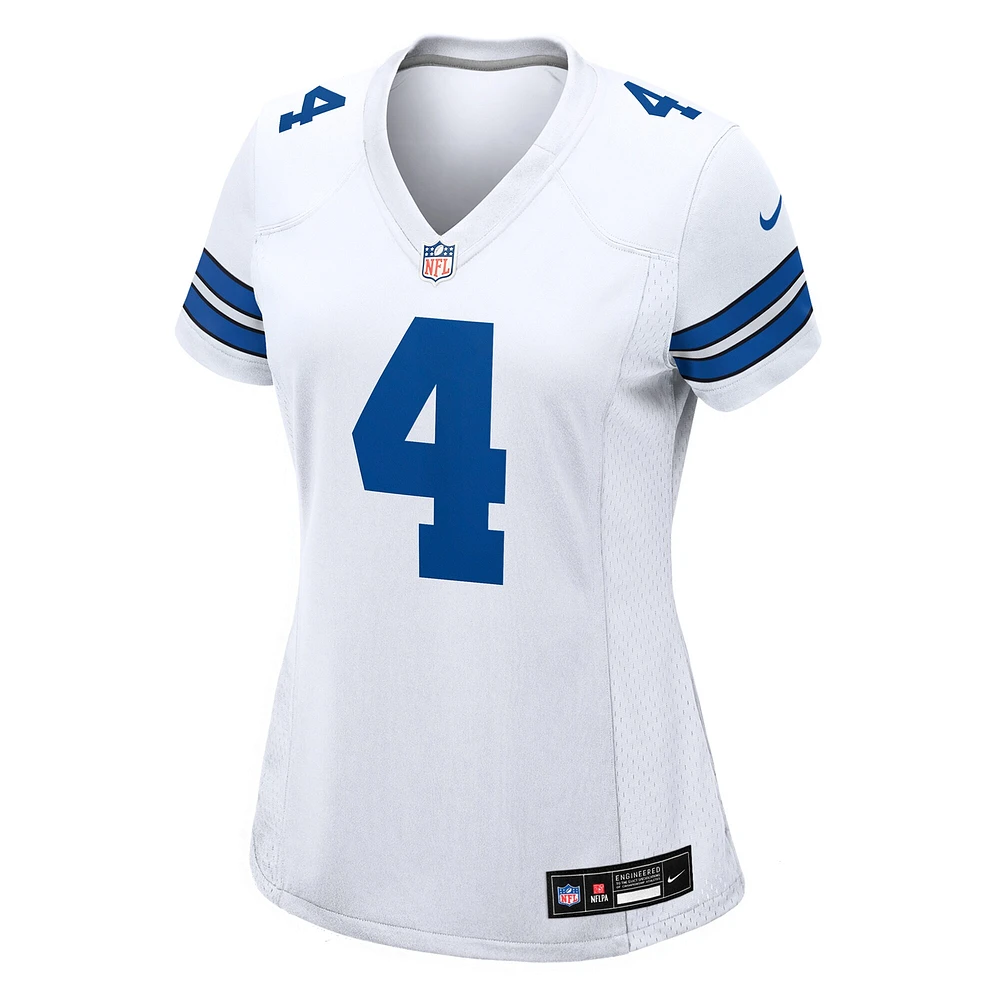 Women's Nike Dak Prescott White Dallas Cowboys Game Player - Jersey
