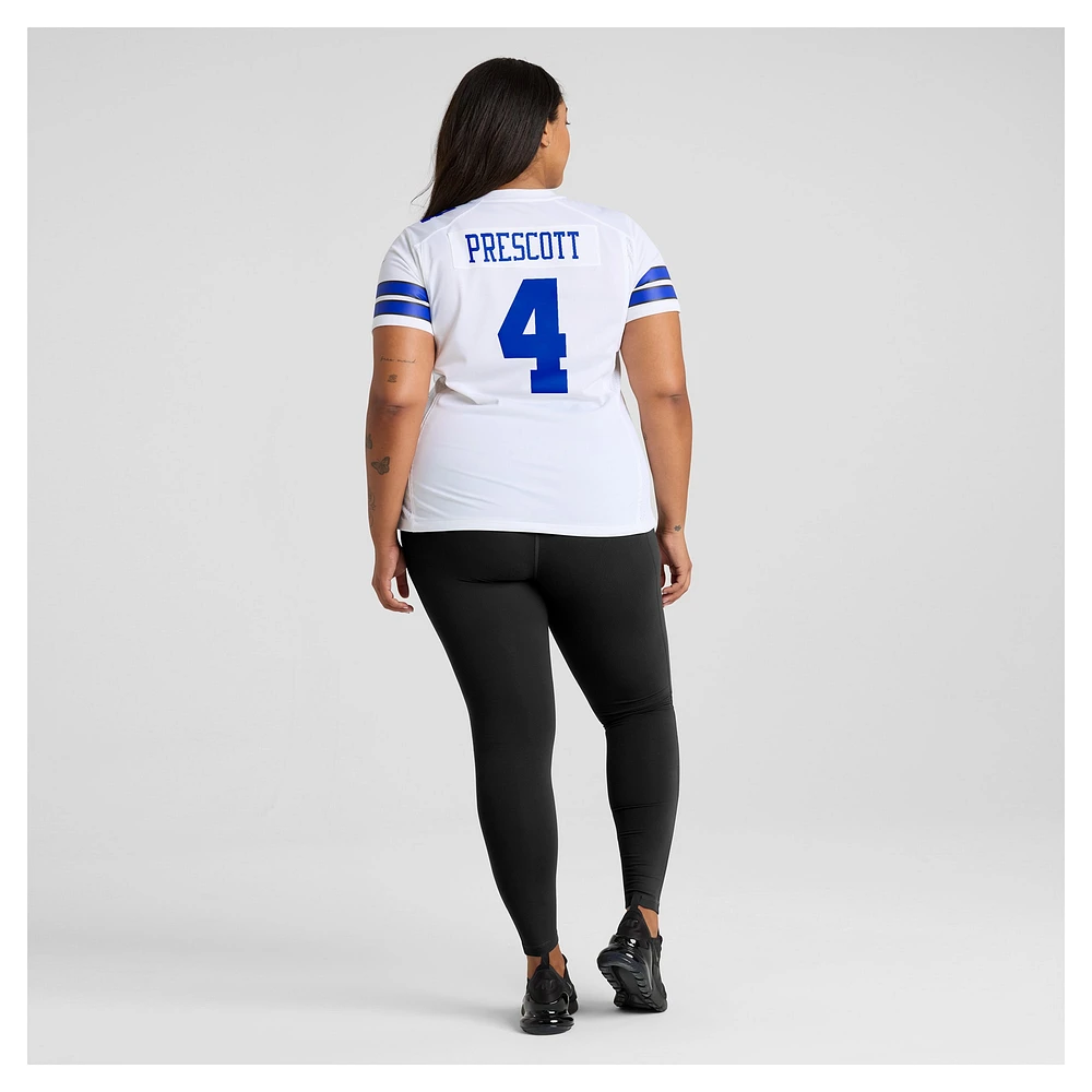 Women's Nike Dak Prescott White Dallas Cowboys Team Game Jersey