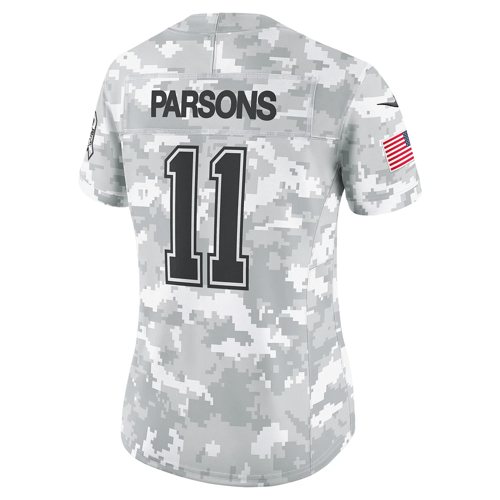 Women's Nike Micah Parsons Arctic Camo Dallas Cowboys 2024 Salute to Service Limited Jersey