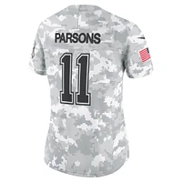 Women's Nike Micah Parsons Arctic Camo Dallas Cowboys 2024 Salute to Service Limited Jersey