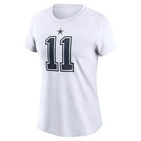 Women's Nike Micah Parsons White Dallas Cowboys Player Name & Number T-Shirt