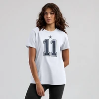 Women's Nike Micah Parsons White Dallas Cowboys Player Name & Number T-Shirt