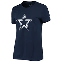 Women's Nike Navy Dallas Cowboys Logo Essential T-Shirt