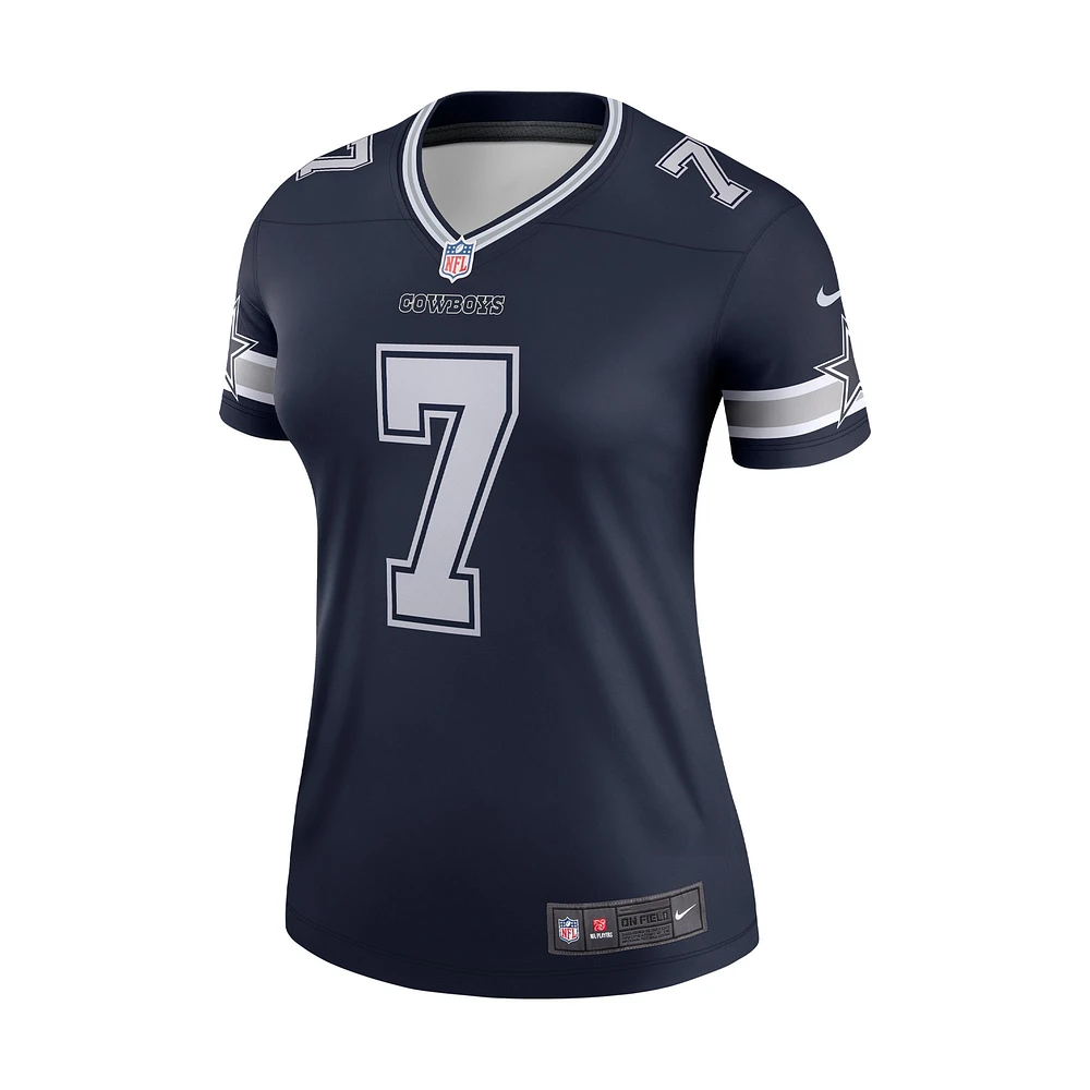 Women's Nike Trevon Diggs  Navy Dallas Cowboys Legend Player Performance Top