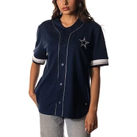 Women's The Wild Collective  Navy Dallas Cowboys Button-Up Shirt