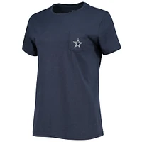 T-shirt Vineyard Vines pour femmes, bleu marine, Dallas Cowboys, chaque jour devrait ressentir ce bien