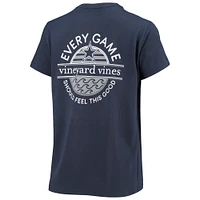 T-shirt Vineyard Vines pour femmes, bleu marine, Dallas Cowboys, chaque jour devrait ressentir ce bien