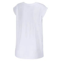 Women's WEAR by Erin Andrews White Dallas Cowboys Checker Muscle Tank Top