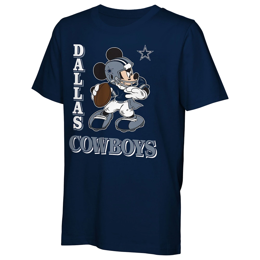 Pack combo de t-shirts Mickey Quarterback des Cowboys Dallas pour jeunes