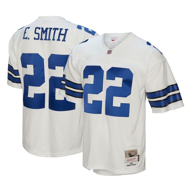 Maillot de joueur retraité Mitchell & Ness Emmitt Smith Navy Dallas Cowboys pour jeunes