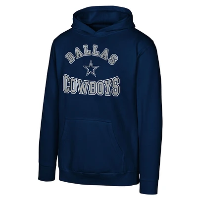 Sweat à capuche en polaire bleu marine pour jeunes Dallas Cowboys Home Town