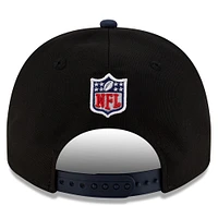 Youth New Era  Black/Navy Dallas Cowboys 2025 NFL Draft A-Frame 9FIFTY Snapback Hat