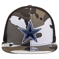 Youth New Era Camo/Black Dallas Cowboys Trucker 9FIFTY Snapback Hat