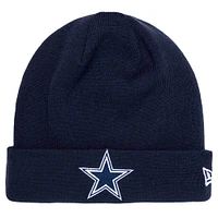 Youth New Era Gray/Navy Dallas Cowboys Active Reversible Cuffed Knit Hat