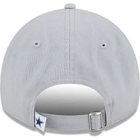 Youth New Era  Gray Dallas Cowboys  Main Core Classic 2.0 9TWENTY Adjustable Hat